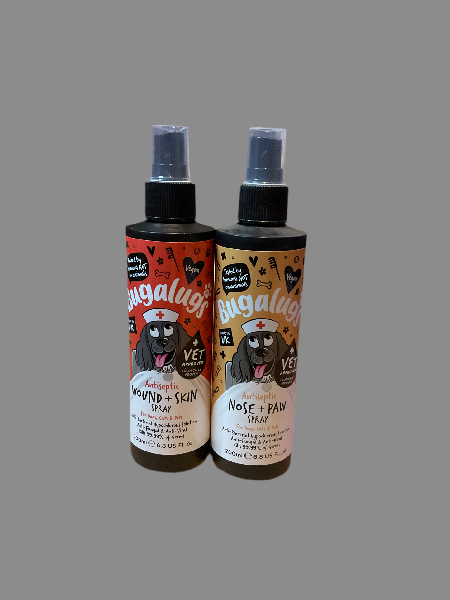 Bugalugs Antiseptic Wound Spray/Nose & Paw Spray 200ml