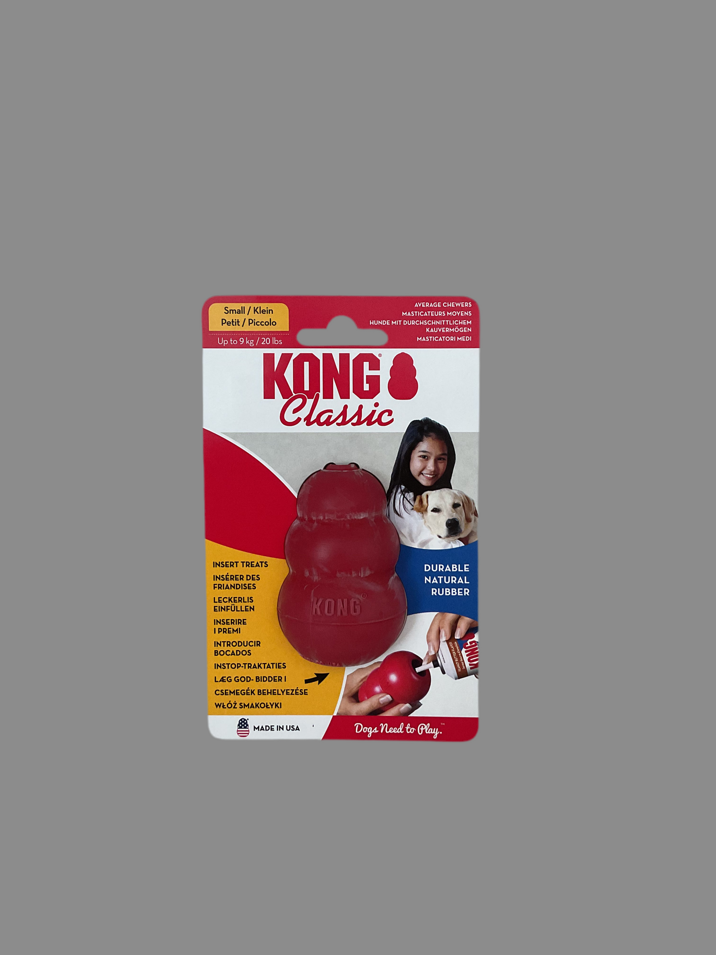 KONG Classic Treat Dispenser & KONG Classic Thrower - Dog Toys